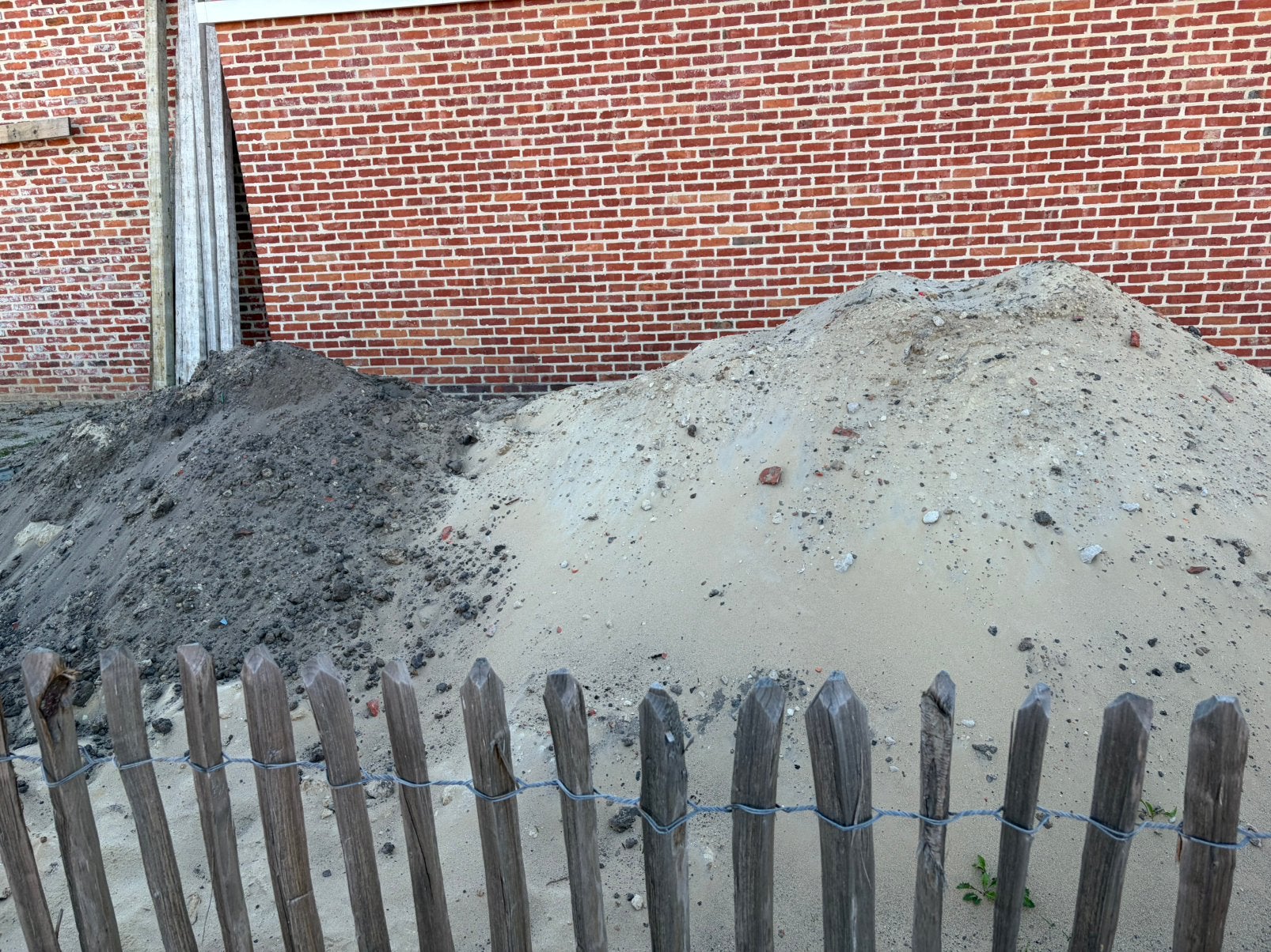 Opvul grond, Jardin & Terrasse, Sable, Enlèvement, Utilisé