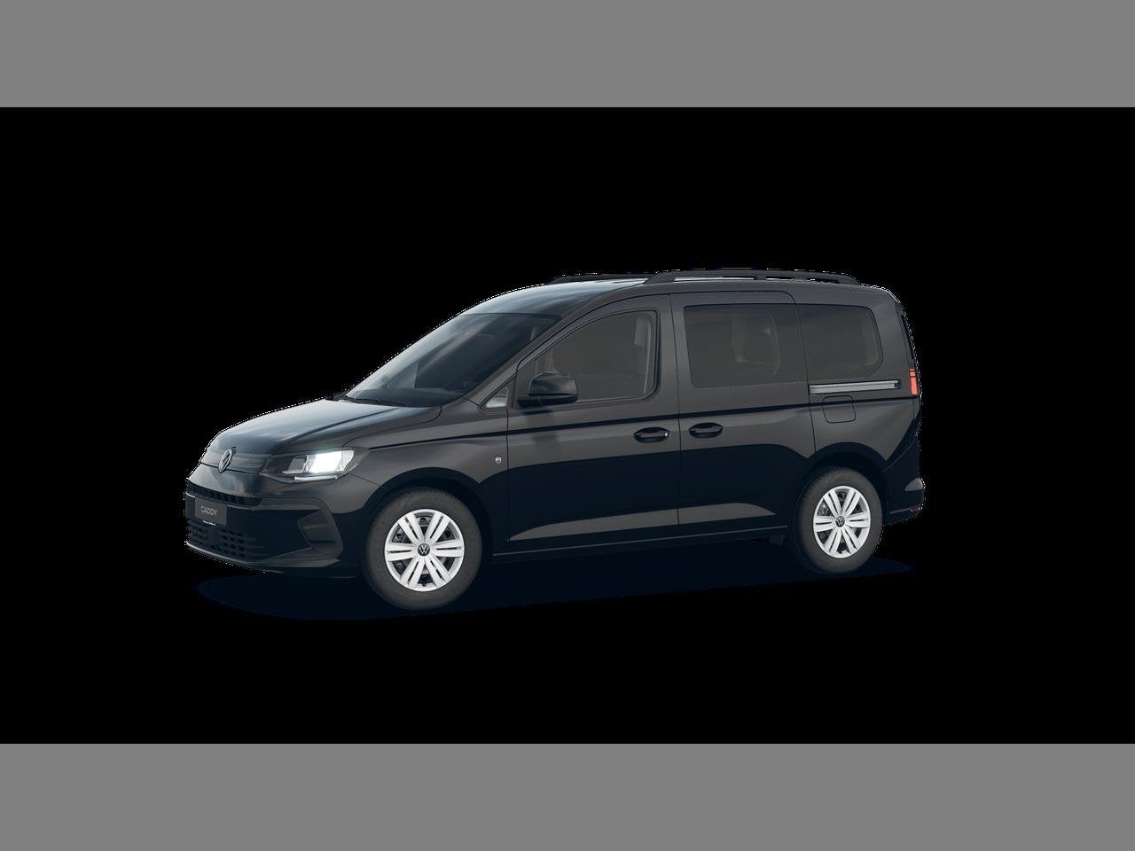 Volkswagen Caddy 1.5 TSI Goal DSG, Auto's, Automaat, Monovolume, Caddy Combi, Zwart