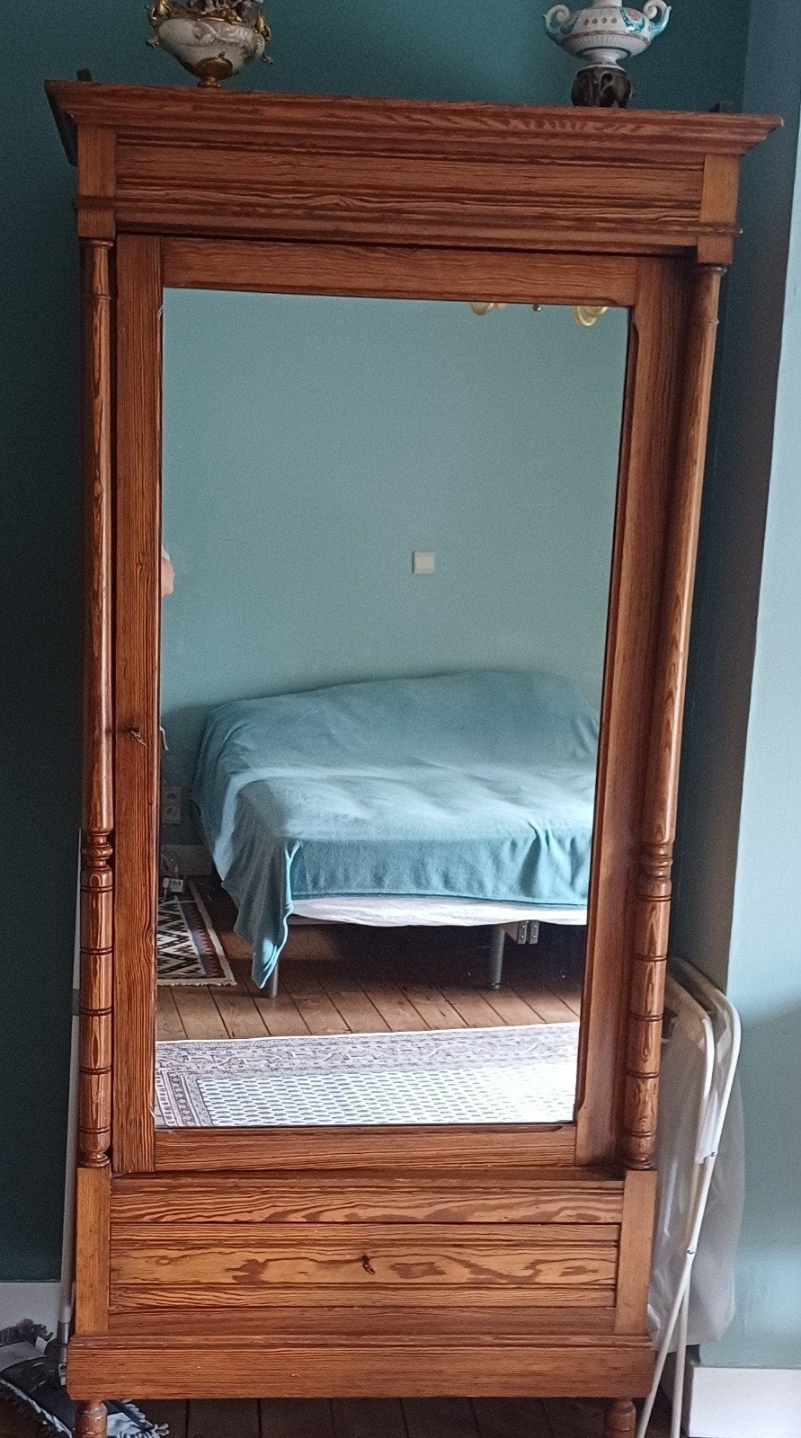 Armoire avec miroir, 25 à 50 cm, Avec espace de penderie, 100 à 150 cm, Enlèvement