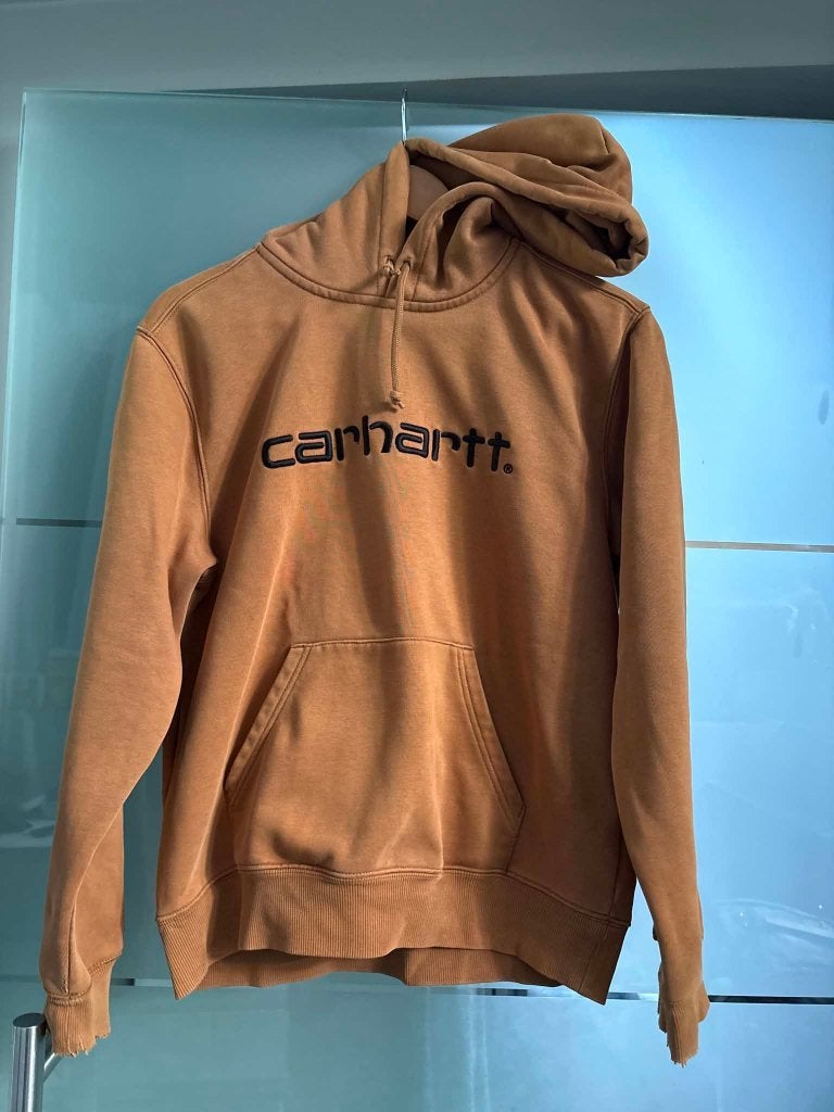 Carhartt WIP Hooded Sweatshirt – Maat XS – Hamilton Brown, Kleding | Heren, Bruin, Carhartt, Ophalen of Verzenden, Gedragen