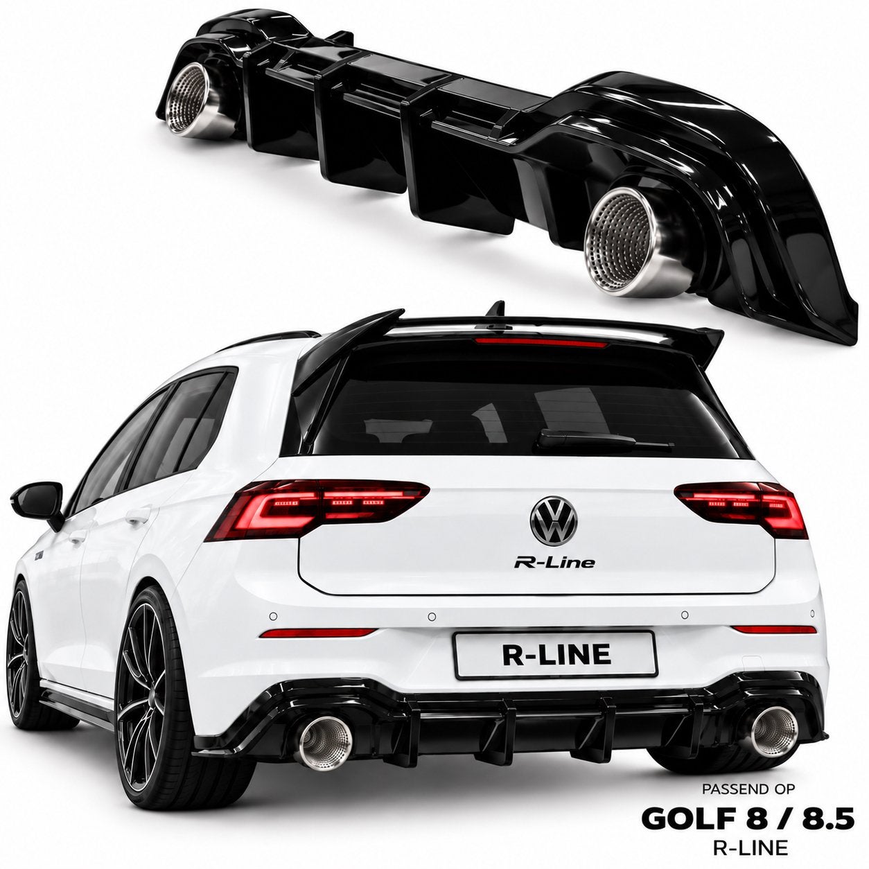 Diffuseur Maxton agressif Golf 8 8.5 GTE GTD R Line, Enlèvement ou Envoi