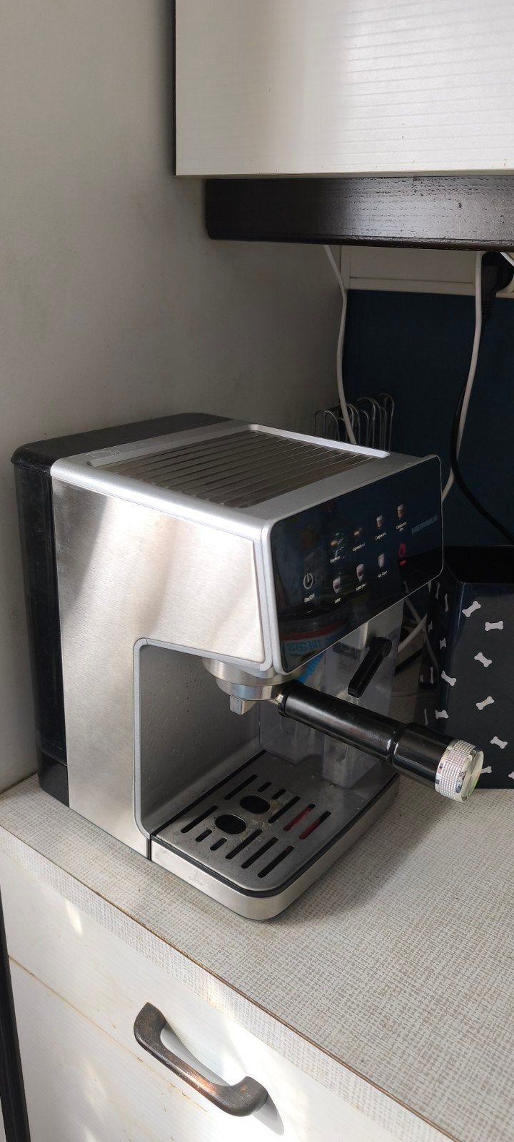 Machine a expresso, Ophalen
