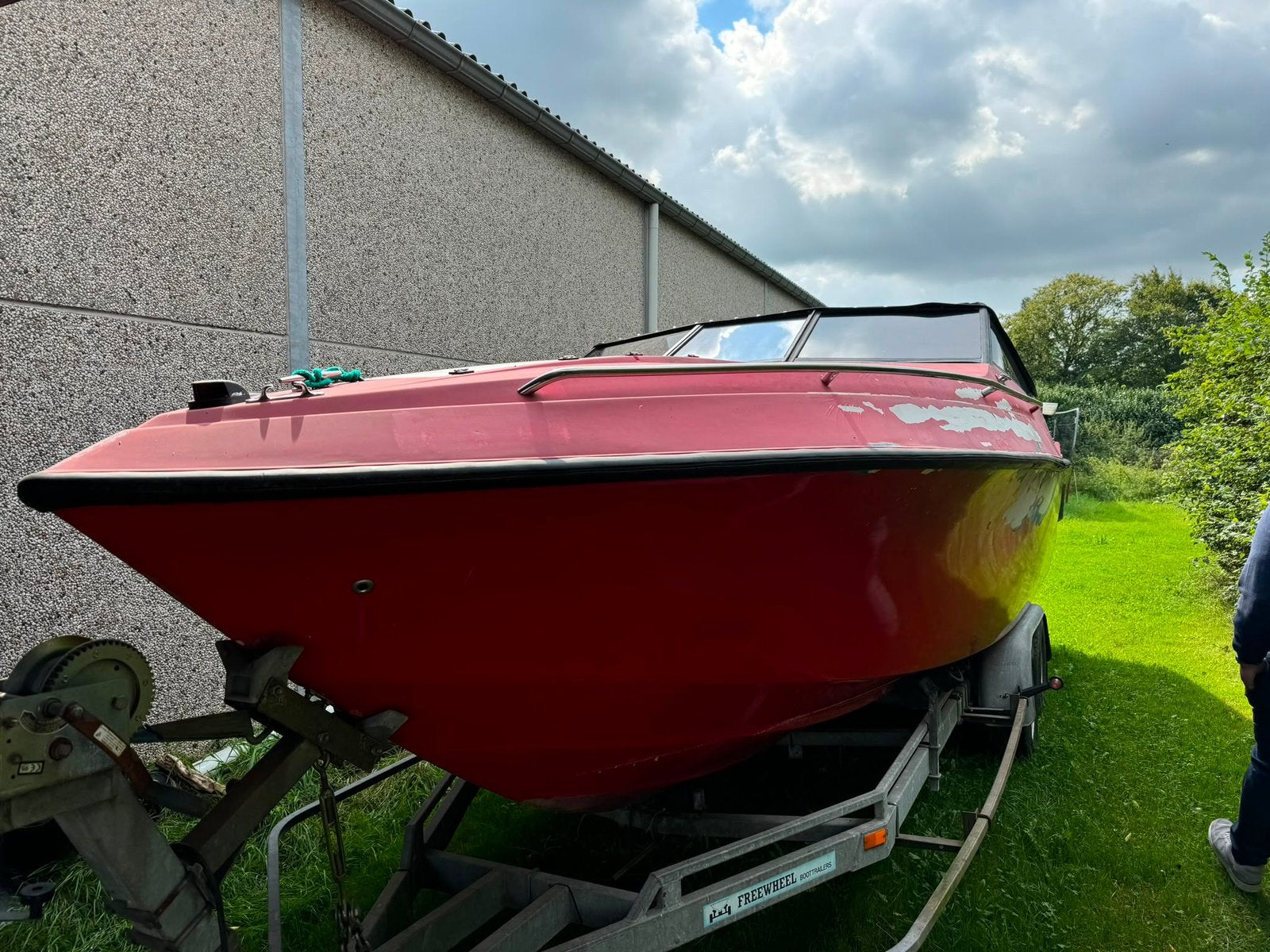 Trailer + Mercruiser 5,7L V8 op Wellcraft elite 222, Sports nautiques & Bateaux, Speedboat, Utilisé, Autres marques, Essence, 200 ch ou plus