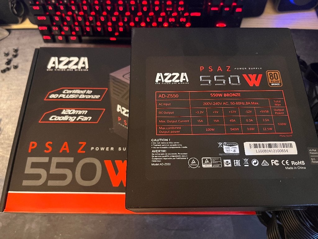 Alimentation PC, Computers en Software, Desktop Pc's, Ophalen, Zo goed als nieuw, AZZA