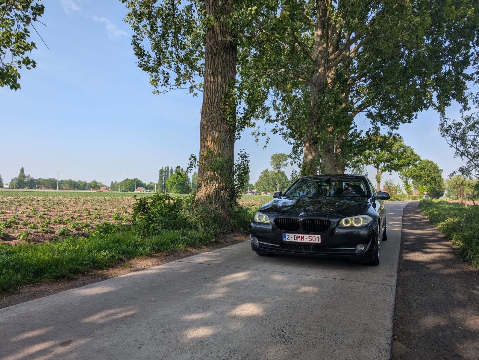 BMW 525d F10 Avec inspection ! ! ! !, Autos, BMW, Cuir, Euro 5, 4 portes, Noir