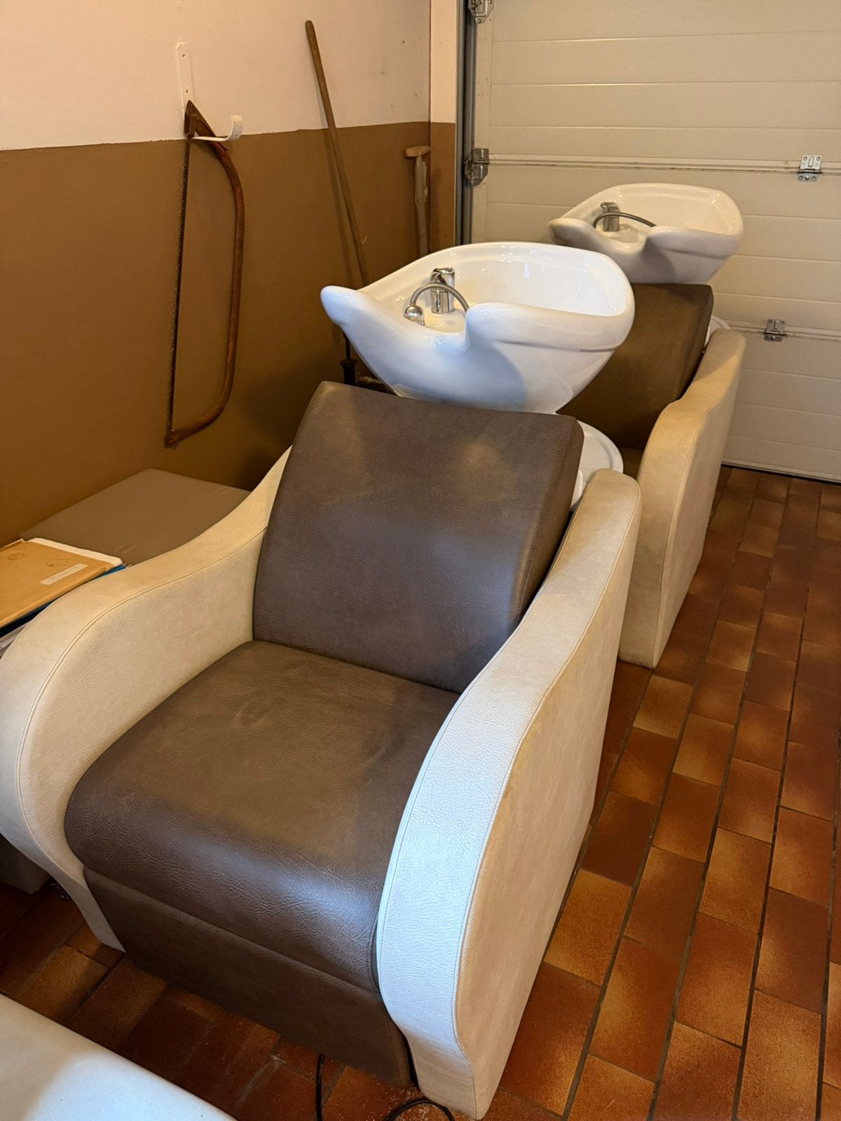 2 kappers wastafels salon ambience, Doe-het-zelf en Bouw, Sanitair, Ophalen, Gebruikt, Wastafel