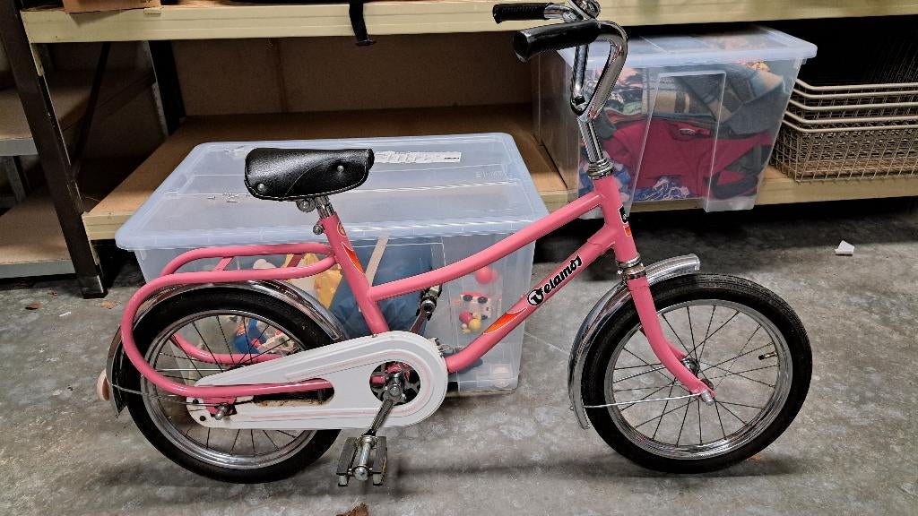 Kinderfiets 16 inch, Fietsen en Brommers, Ophalen, Zo goed als nieuw, 16 inch, Velamos