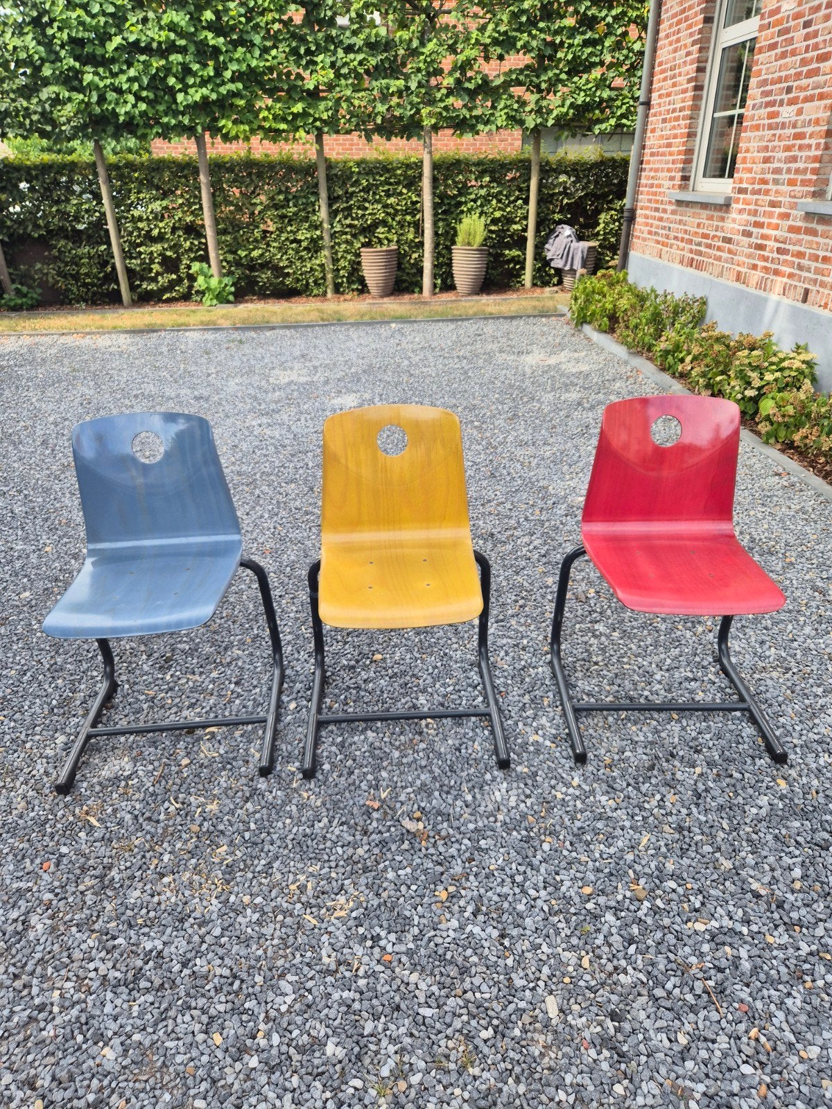 26 Woodmark vintage kleurige stoelen 1970-1980, Antiek en Kunst, Ophalen