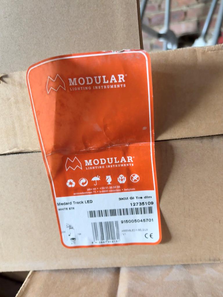 Modular lighting Medard track led white str railspot, Huis en Inrichting, Metaal of Aluminium, Nieuw, Ophalen of Verzenden, Led