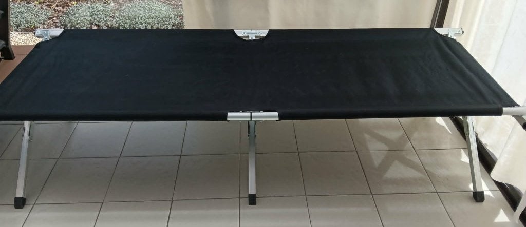 Veldbed / kampeerbed zwart 190/64, Enlèvement, Utilisé