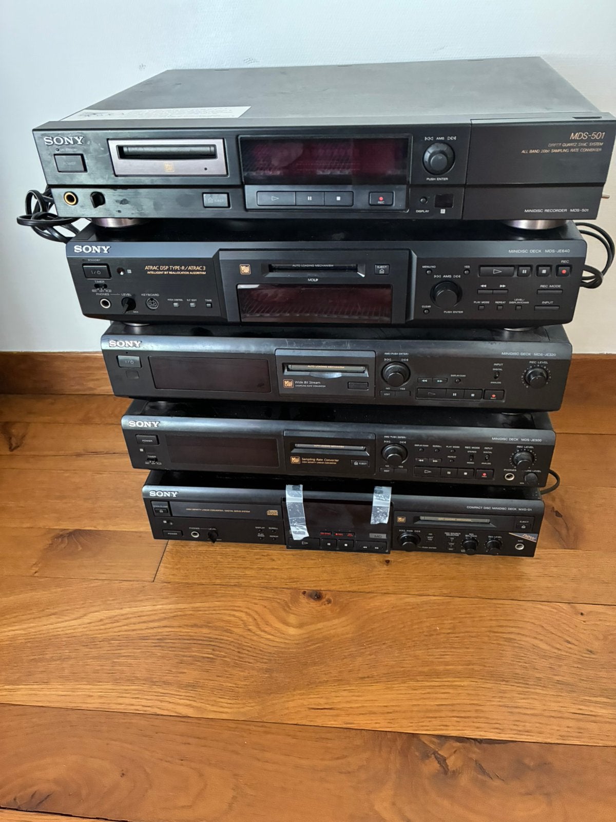 Lot minidsic spelers voor onderdelen, Audio, Tv en Foto, Walkmans, Discmans en Minidiscspelers, Ophalen