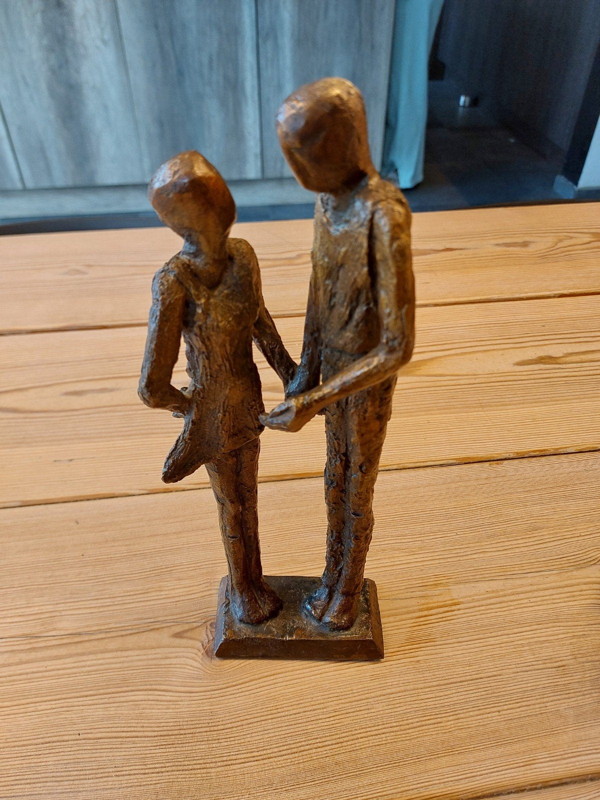Origineel Bronzen Beeld 'Liefdeskoppel' – Albert Cuypers (29, Antiek en Kunst, Kunst | Beelden en Houtsnijwerken, Groep mensen