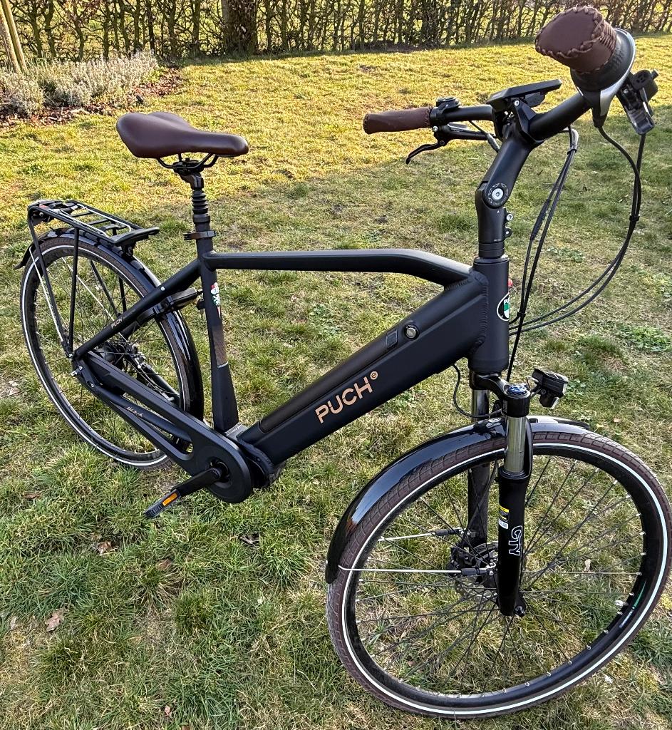 E bike Puch 3.3City, 55 tot 59 cm, Ophalen, Zo goed als nieuw, 50 km per accu of meer