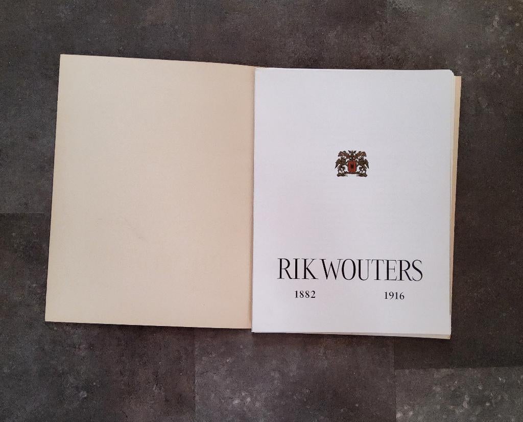 Catalogus tentoonstelling Rik Wouters in Mechelen in 1966, Boeken, Ophalen of Verzenden, Zo goed als nieuw, Schilder- en Tekenkunst