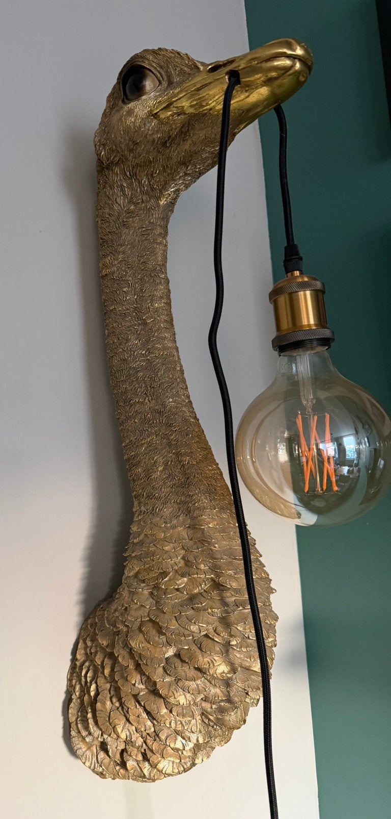 Struisvogel lamp, Ophalen, Zo goed als nieuw