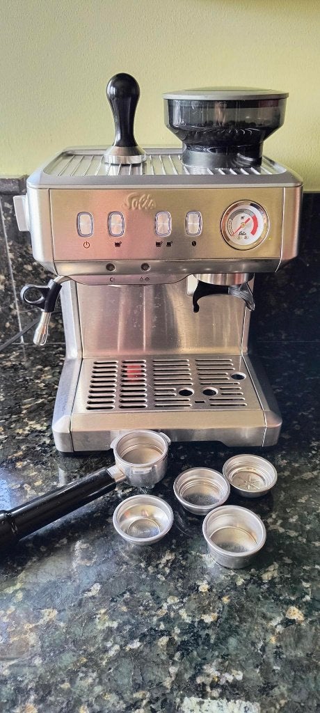Solis expressomachine, Elektronische apparatuur, Gebruikt, Espresso apparaat, Ophalen of Verzenden, 1 kopje