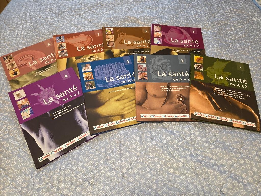 Lot de 8 livres "La Santé de A à Z ", Livres, Santé, Diététique & Alimentation, Enlèvement, Comme neuf, Santé et Condition physique