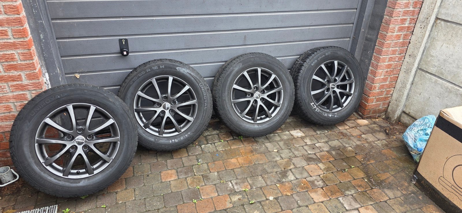 16 inch BORBET RE velgen (metal grey/antraciet)+ winterband, Pneus et Jantes, 16 pouces, Véhicule de tourisme, Enlèvement