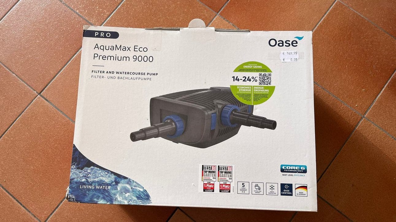 AquaMax Eco Premium 9000, Tuin en Terras, Vijver-toebehoren, Ophalen, Zo goed als nieuw, Vijverpomp