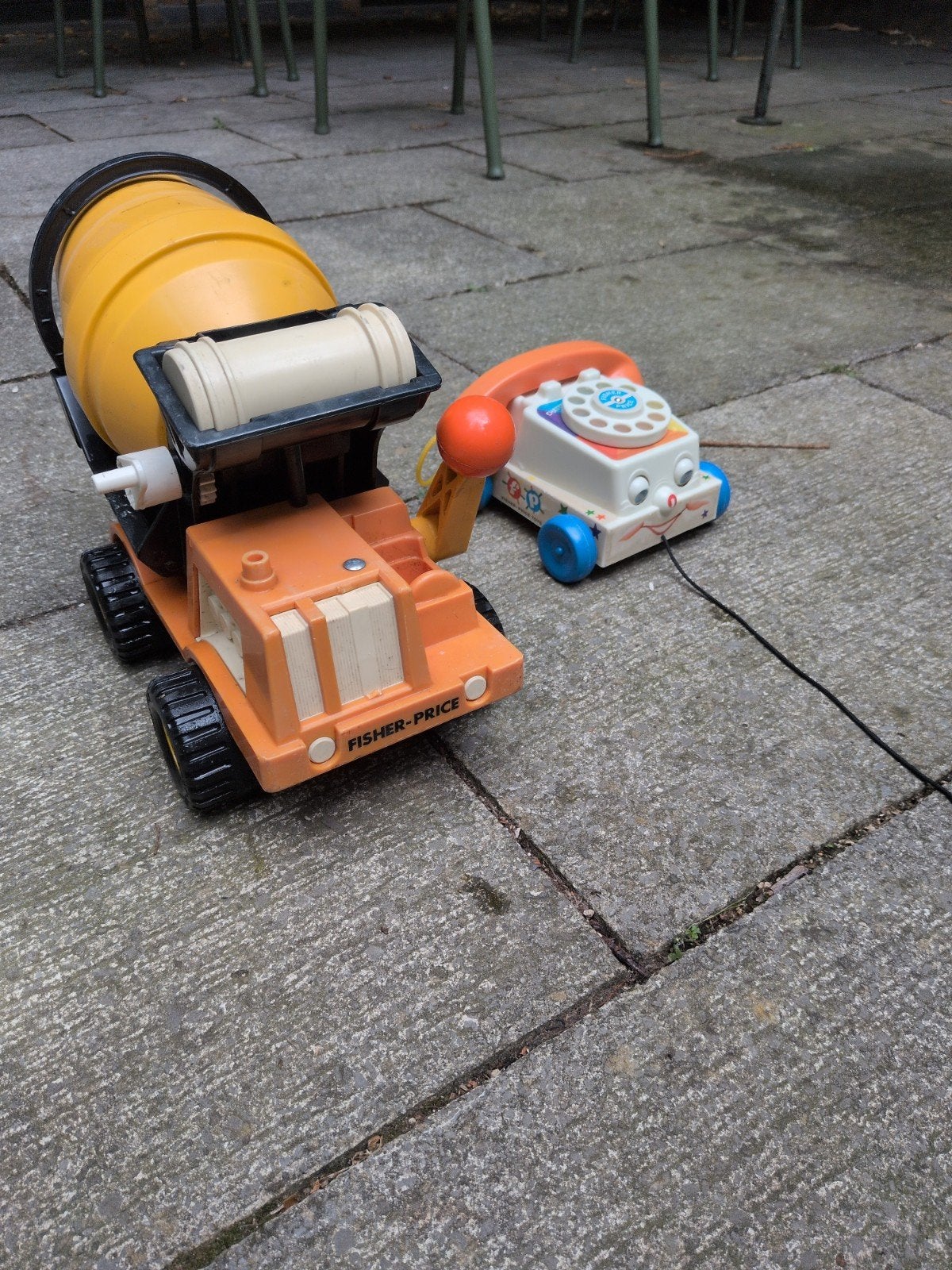 vintage Fisher price toy duo, Kinderen en Baby's, Ophalen of Verzenden, Gebruikt
