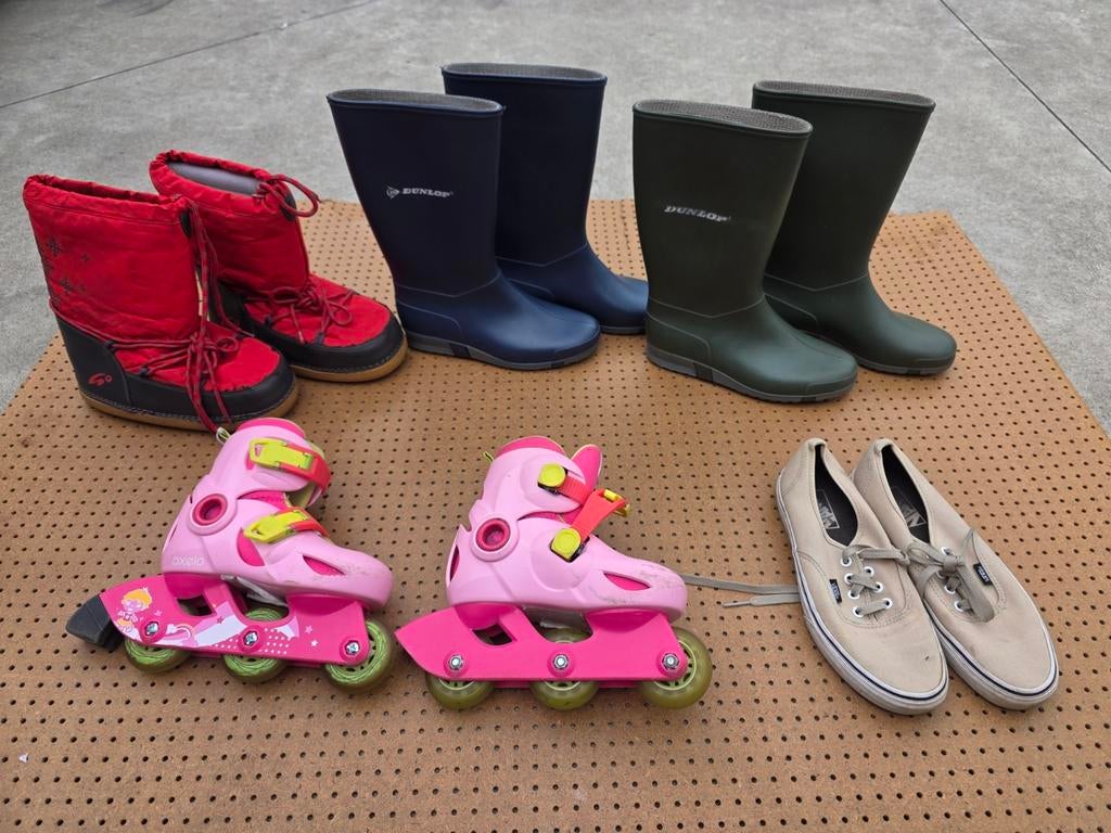 Kinder schoenen & laarzen + skeelers set, Kinderen en Baby's, Kinderen, Ophalen of Verzenden, Verstelbaar, Gebruikt