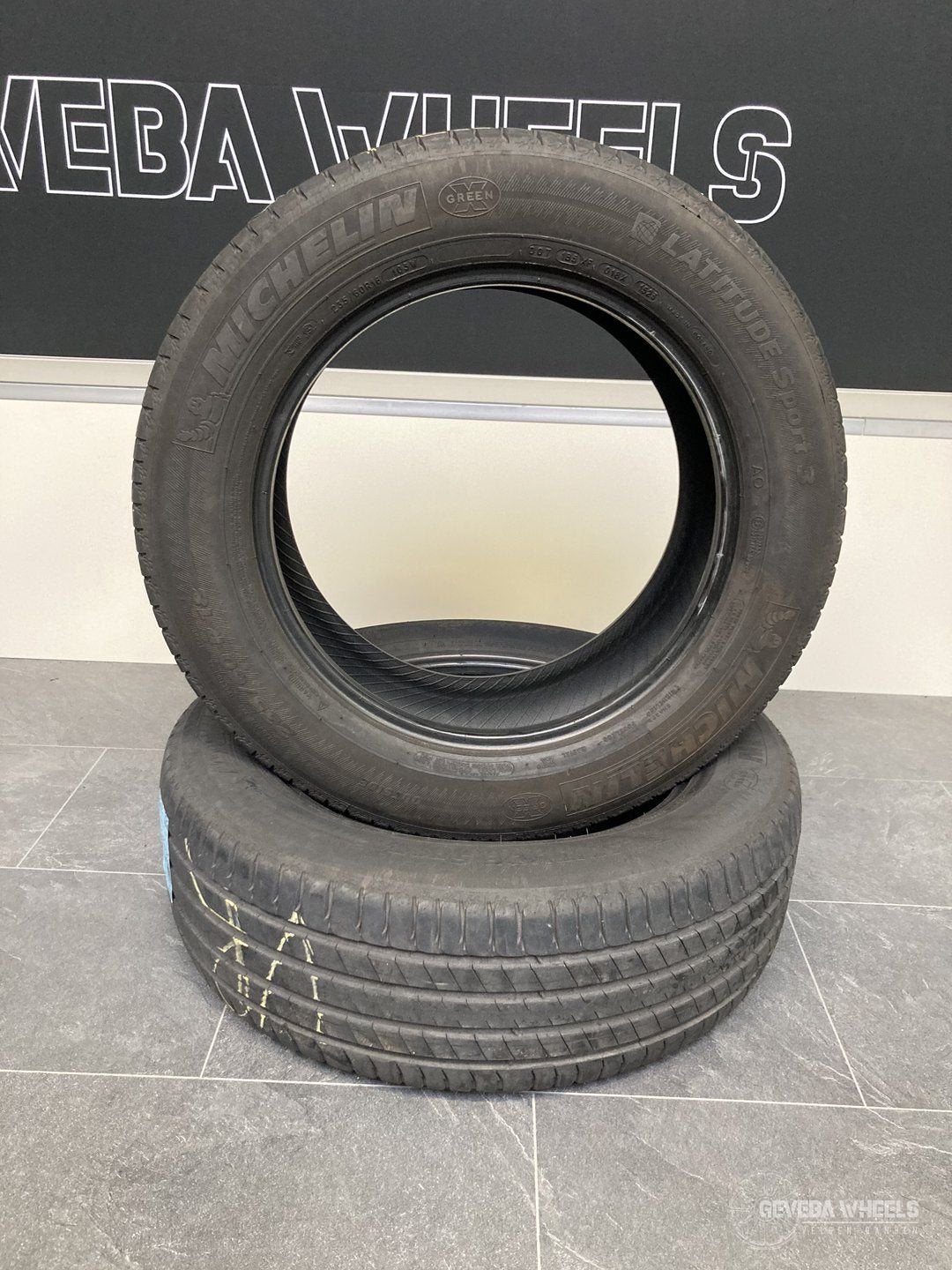 2x 235/60/18 103W Michelin Latitude Sport 3 AO banden, Auto-onderdelen, 18 inch, Gebruikt, -, -