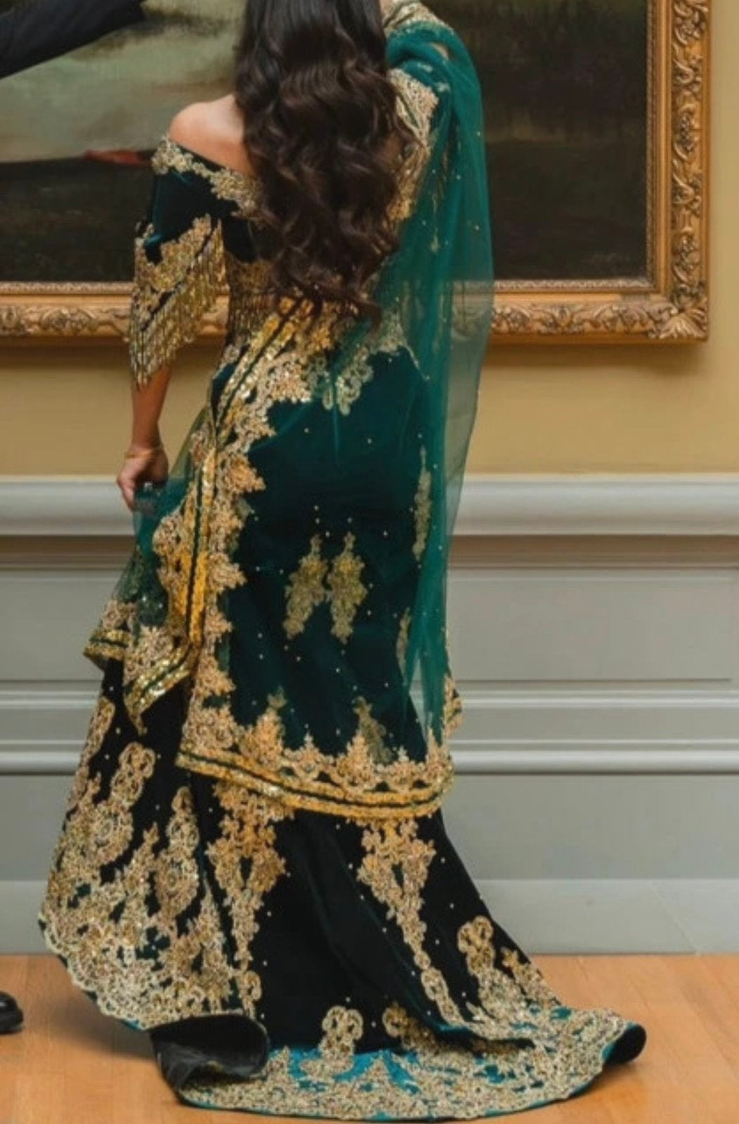 Henna kleed, Verzenden, Zo goed als nieuw, Maat 36 (S), Groen