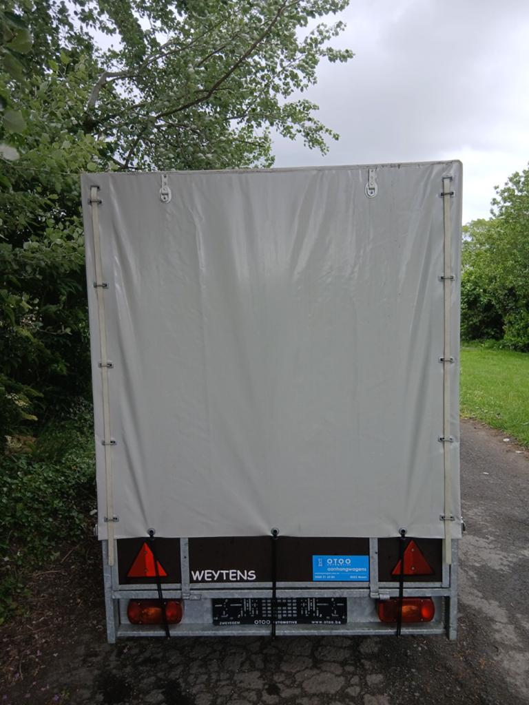 Remorque de 750 kg 260 x 130 x 155 fermée comme neuve !, Enlèvement, Comme neuf