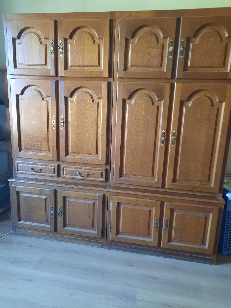 kast (dressoir) kerselaar 3-delig, Huis en Inrichting, Kasten | Dressoirs, Gebruikt, 200 cm of meer, 50 tot 75 cm, Met lade(s)