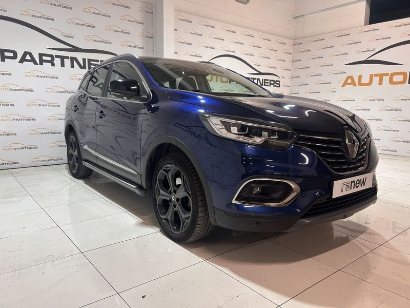 Renault Kadjar TCe GPF BLACK EDITION EDC, Auto's, Renault, Kadjar, Gebruikt, 4 cilinders, Blauw