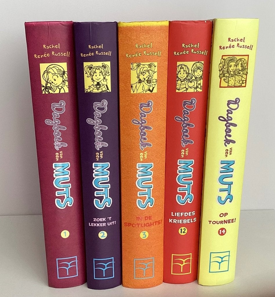 Boeken Dagboek van een Muts 1, 2, 3, 12 en 14, Boeken, Ophalen, Gelezen, Rachel Renée Russell, Fictie
