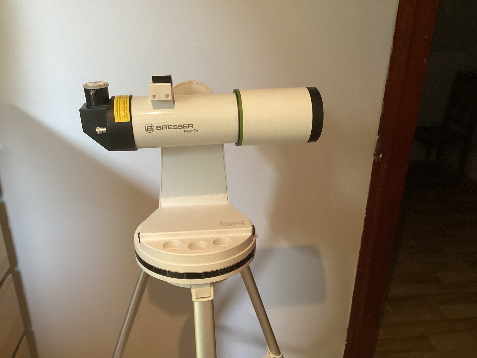 Bresser push to ar80/400 telescoop, TV, Hi-fi & Vidéo, Enlèvement ou Envoi, Comme neuf, 80 à 200 mm, Avec trépied