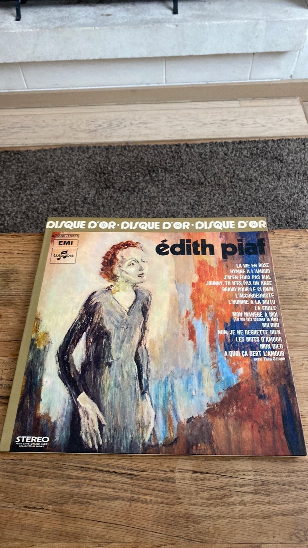 Vinyle, 33 tours disque d’or Édith Piaf, Enlèvement, Utilisé
