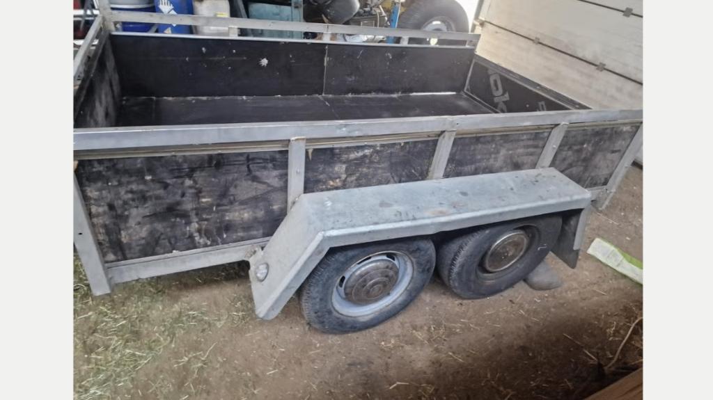 oplooprem  Aanhangwagen dubbelasser /2000 kg, Ophalen, Gebruikt