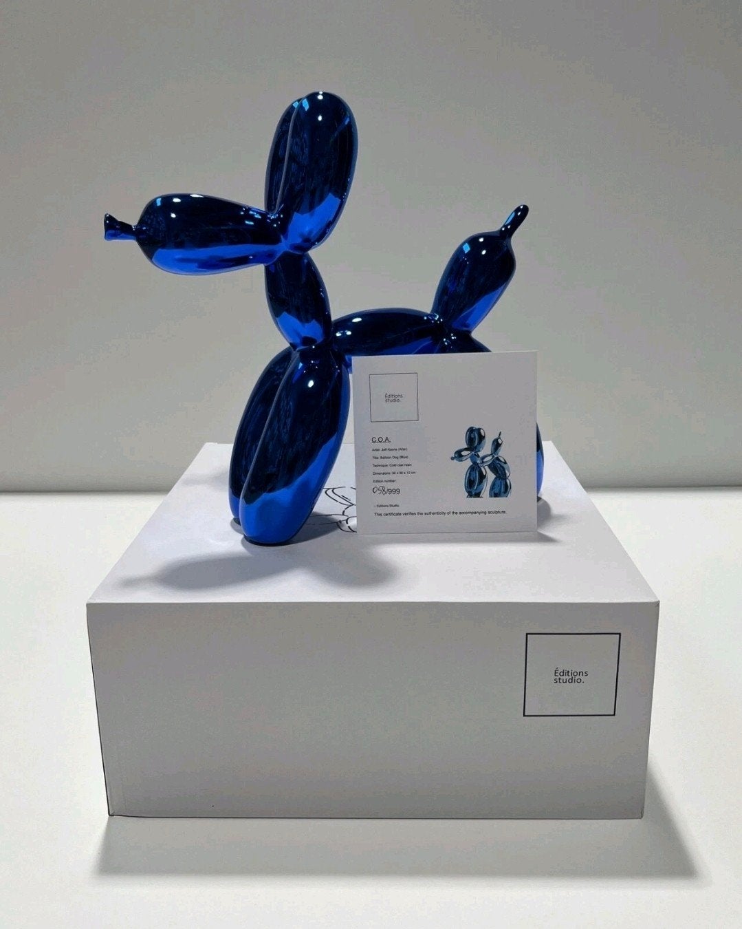 Balloon Dog Jeff Koons (After), Antiquités & Art, Art | Objets design, Enlèvement