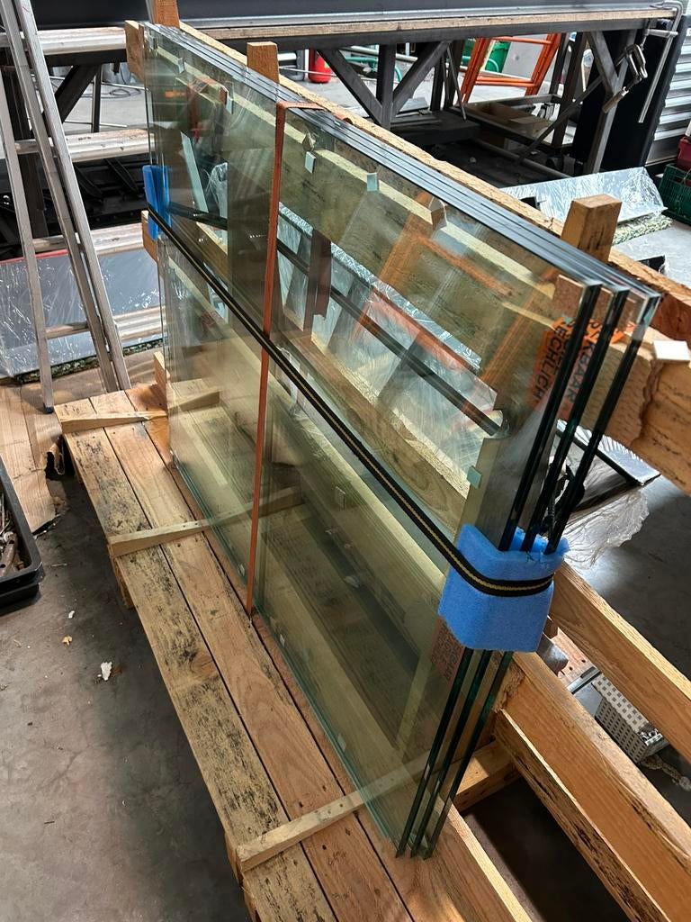 Gelaagd en gehard glas, Ophalen