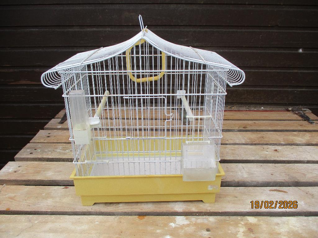 Metalen vogelkooi, Ophalen, Gebruikt, Metaal, Vogelkooi