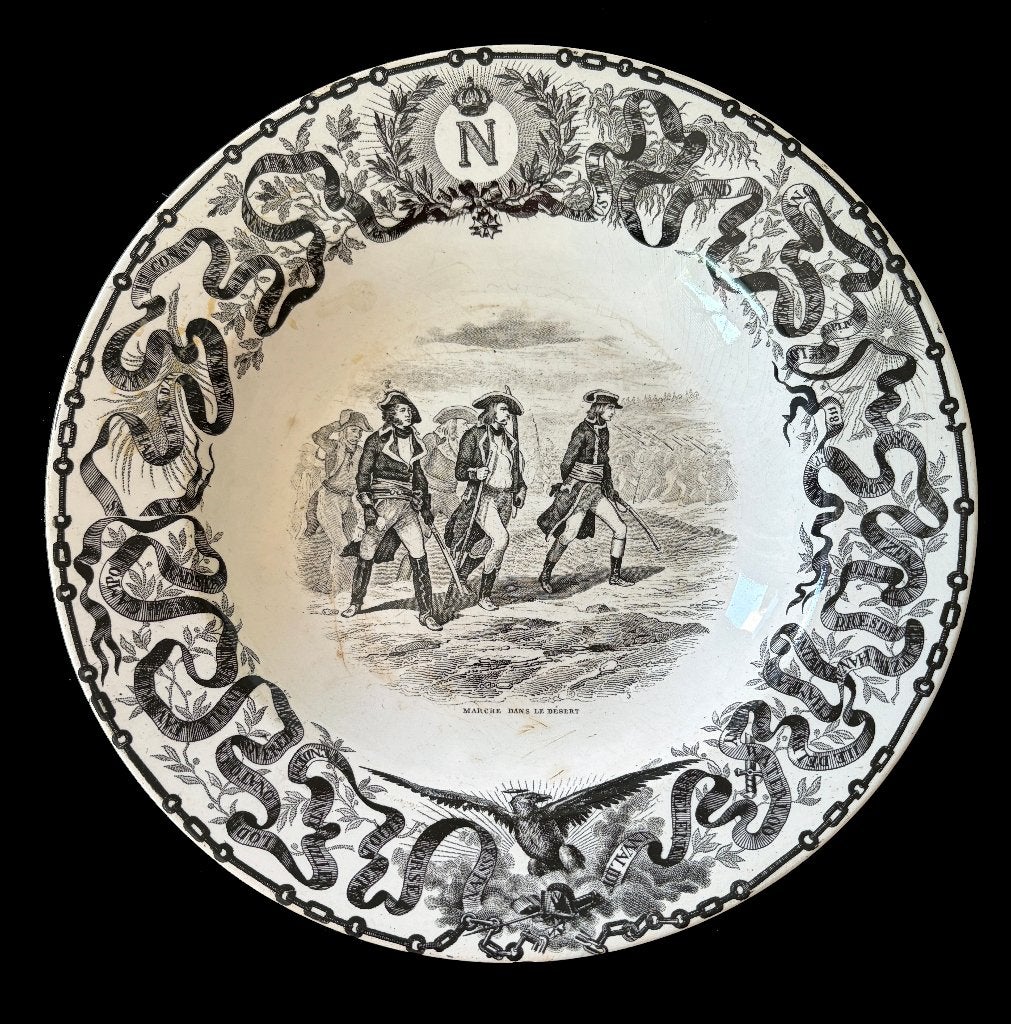 1835 NAPOLEON Desert Market BOCH Plate en Egypte, Verzenden