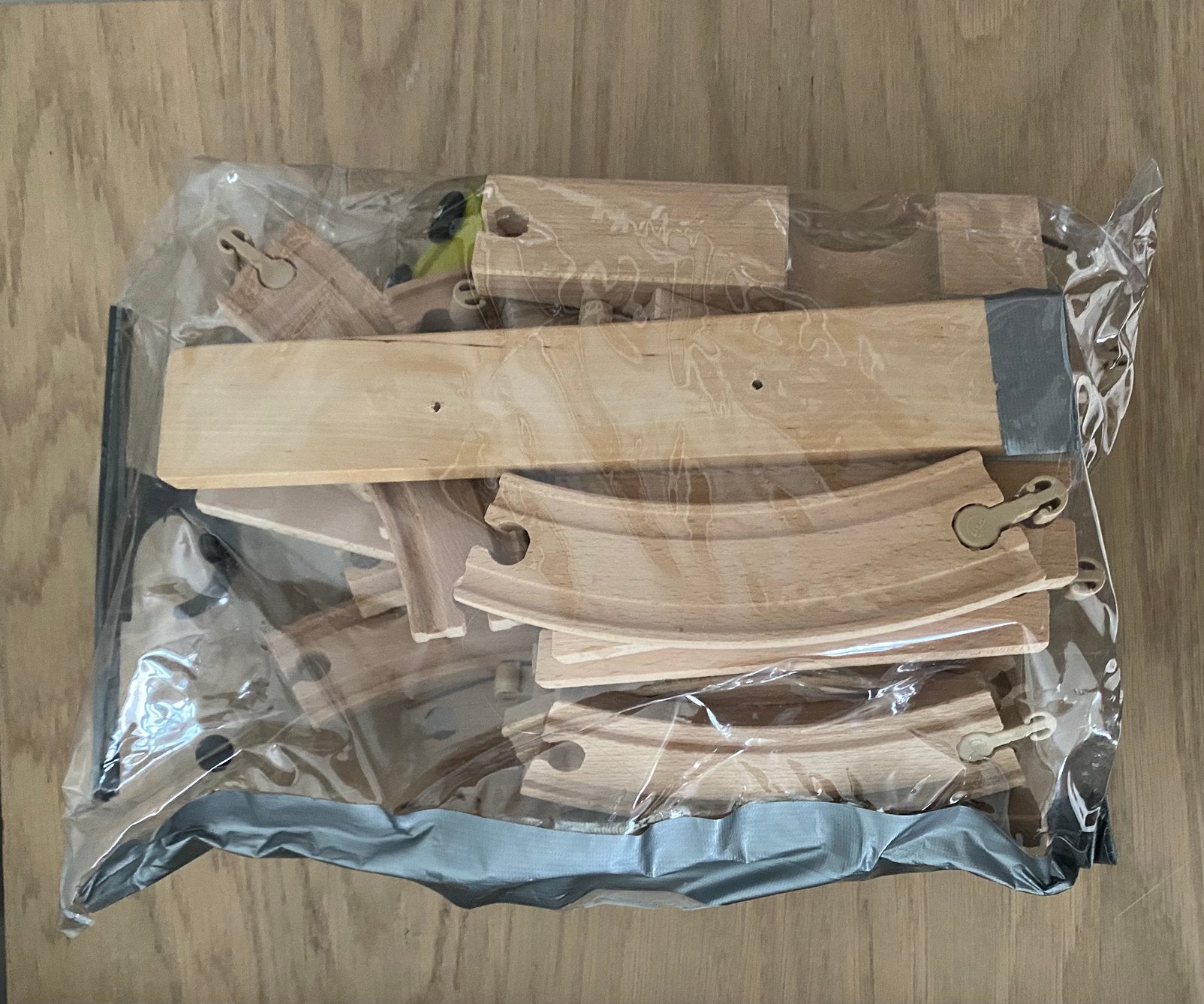 Houten treinset, Kinderen en Baby's, Ophalen, Gebruikt
