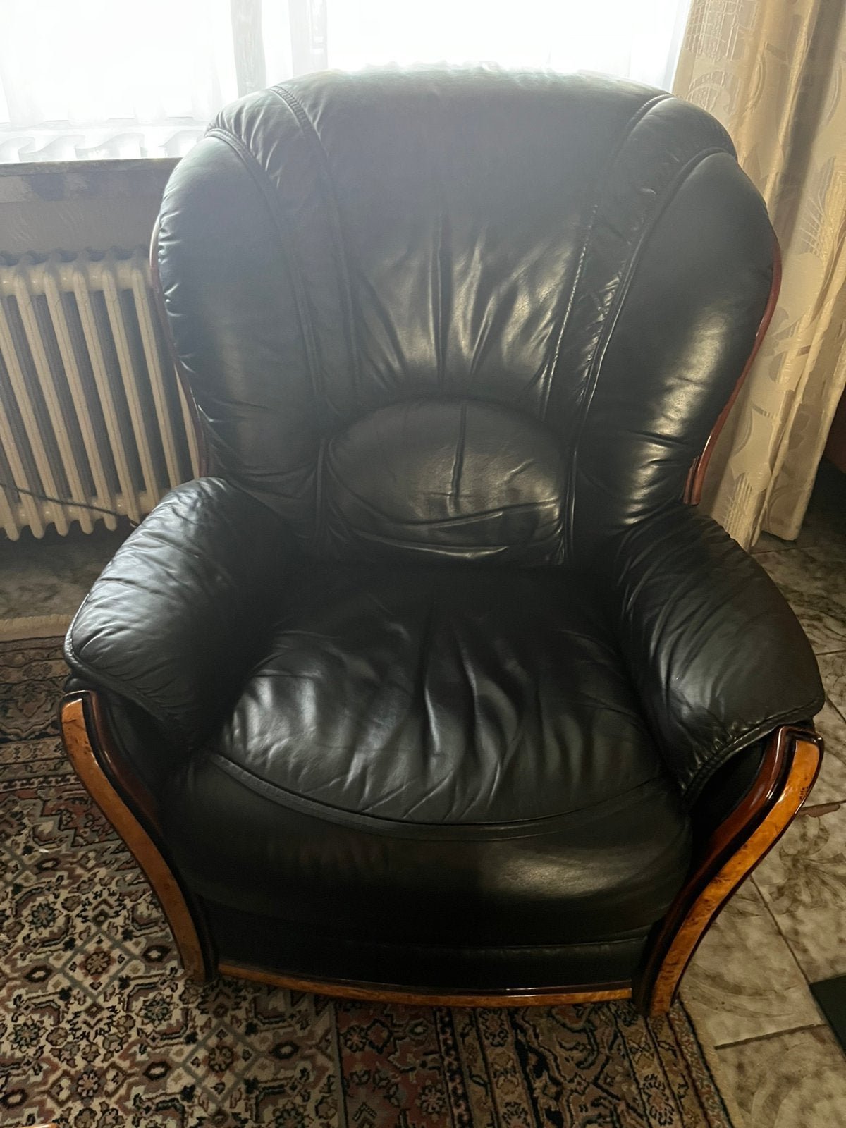 Fauteuil relax à commande électrique bleu, Enlèvement, Comme neuf