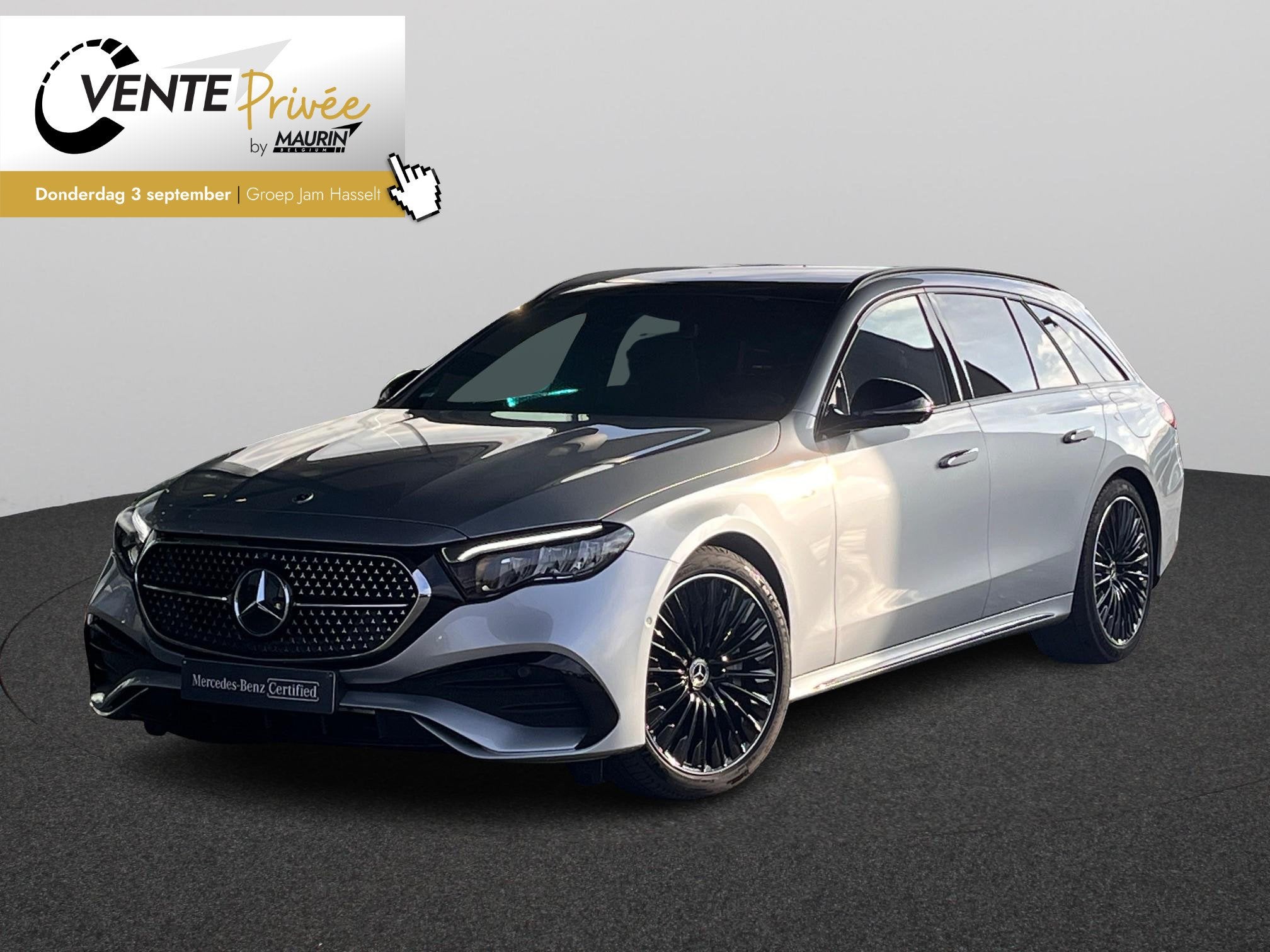 Mercedes-Benz E-Klasse Estate 300 de T Amg/Pano/Burm, Autos, Mercedes-Benz, Argent ou Gris, Electronic Stability Program (ESP)