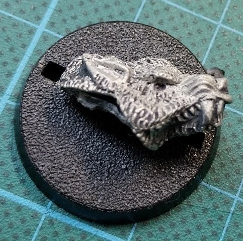OOP Warhammer Tête de Loup Funeste (métal), Hobby & Loisirs créatifs, Enlèvement ou Envoi, Utilisé, Warhammer, Figurine(s)