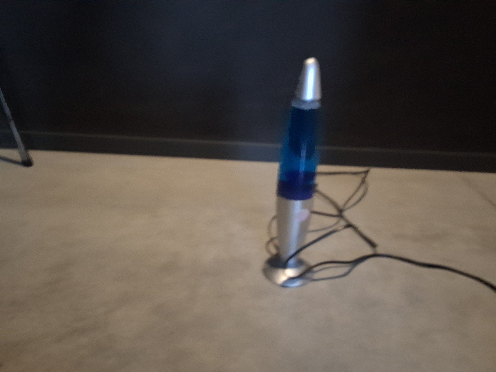 Lava lamp blauw, Enlèvement