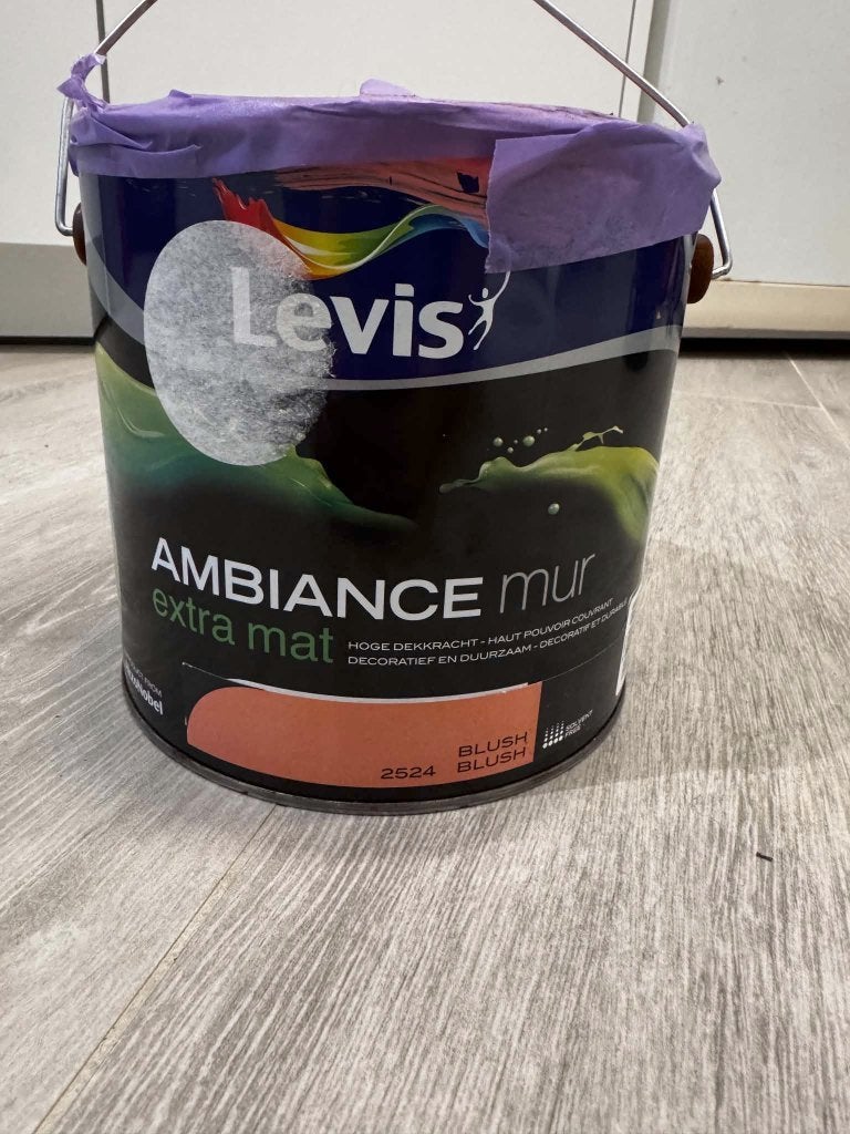 Verf - Levis 2524 blush, Bricolage & Construction, Peinture, Vernis & Laque, Neuf, Moins de 5 litres, Enlèvement ou Envoi, Autres couleurs