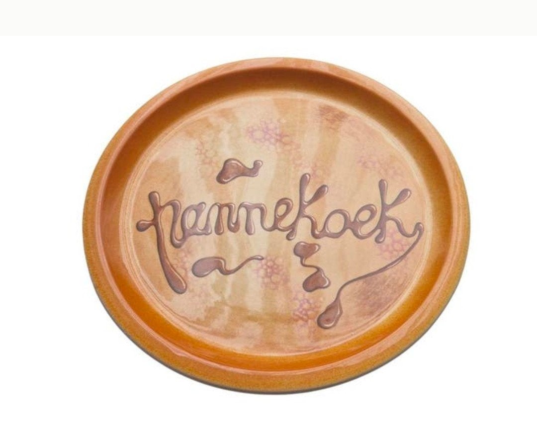 2 handbeschilderd pannekoek borden van Ceramica Virgo, Verzenden, Keramiek, Vintage, Bord(en)