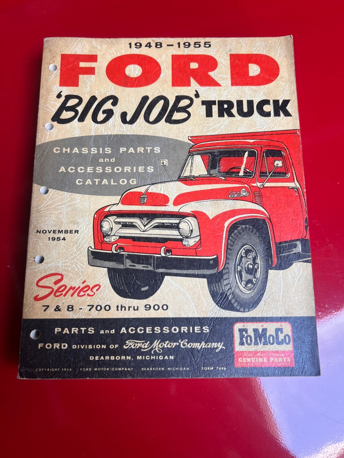 1948-1955 ford truck parts en accessoires catalogus, Ophalen of Verzenden, Zo goed als nieuw, Ford