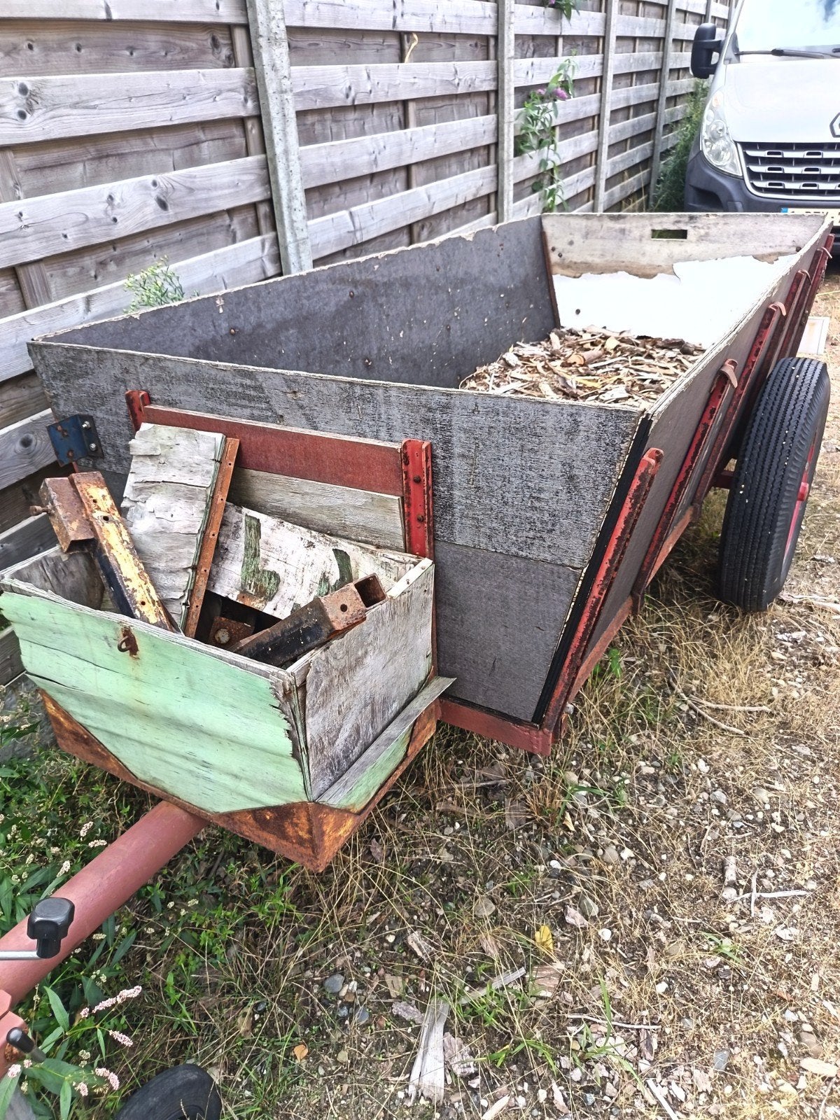 kar voor mini tractor, Enlèvement