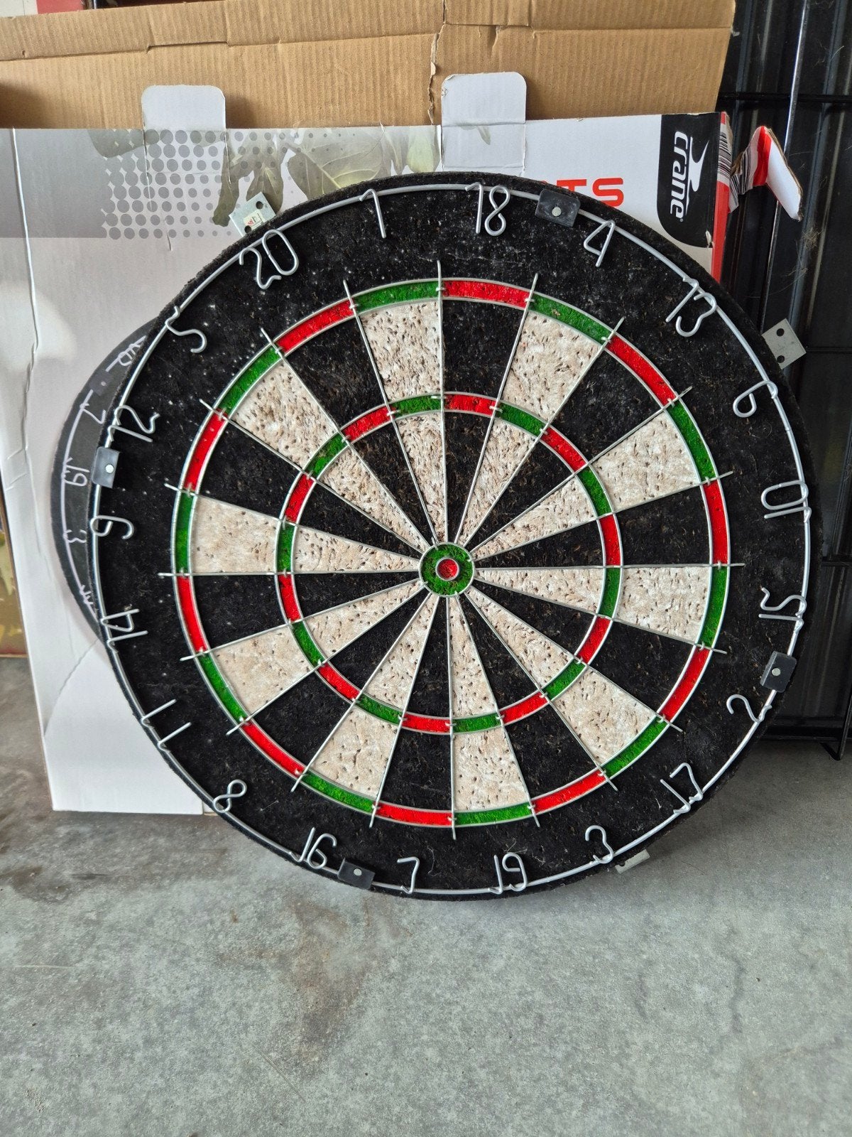 dartsbord, Enlèvement, Utilisé