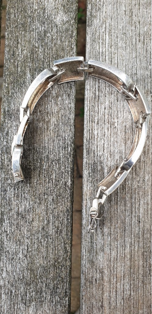 UnoAerre armband enamel zilver, Handtassen en Accessoires, Armbanden, Verzenden, Gebruikt, Zilver, Zilver