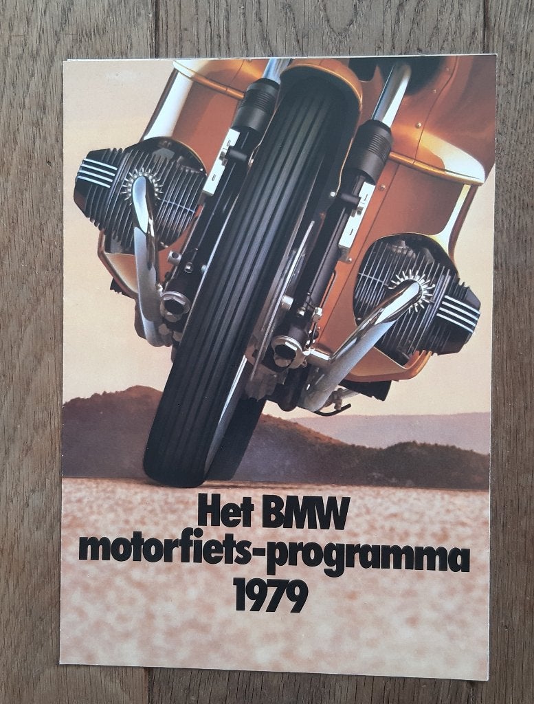BMW Motorfiets-programma 1979 brochure, Motos, Enlèvement ou Envoi, BMW
